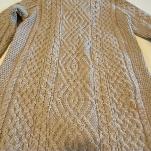 Aran Mor Sweaters | Aran Mor Merino Wool Side Zip Sweater Cardigan Lg | Poshmark